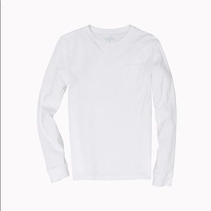 Men’s Vineyard Vines White 100% Cotton Long Sleeve Pocket Shirt